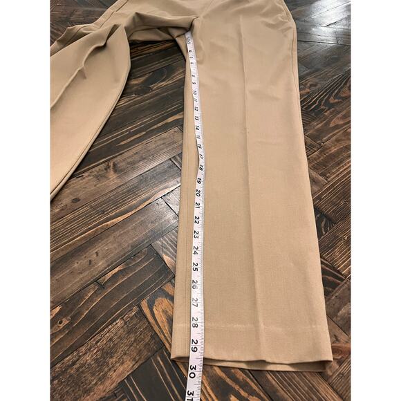 Talbots Heritage Chino Pants Womens 12 Khaki Brown Stretch Comfy Academia Twee - Picture 6 of 8